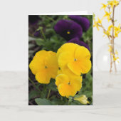 Blumengrußkarte Karte (Gelbe Blume)