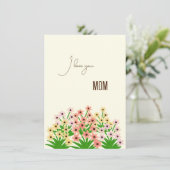 Blumengrußkarten Dankeskarte (Stehend Vorderseite)