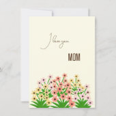 Blumengrußkarten Dankeskarte (Vorderseite)