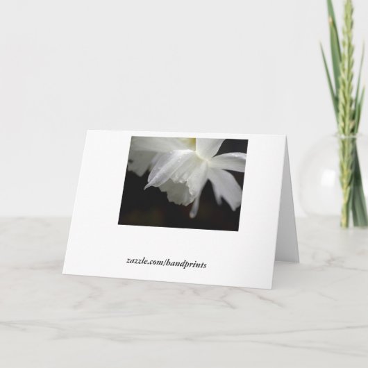 Blumengrußkarten Einladung (Rückseite)