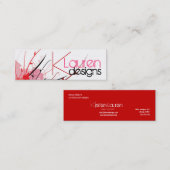 Blumengürtel Mini Visitenkarte (Vorne/Hinten)