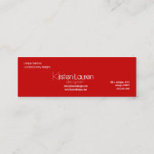 Blumengürtel Mini Visitenkarte (Rückseite)