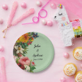 Blumenguss Pappteller (Party)