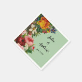 Blumenguss Serviette (Ecke)