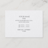 Blumenguss Visitenkarte (Rückseite)