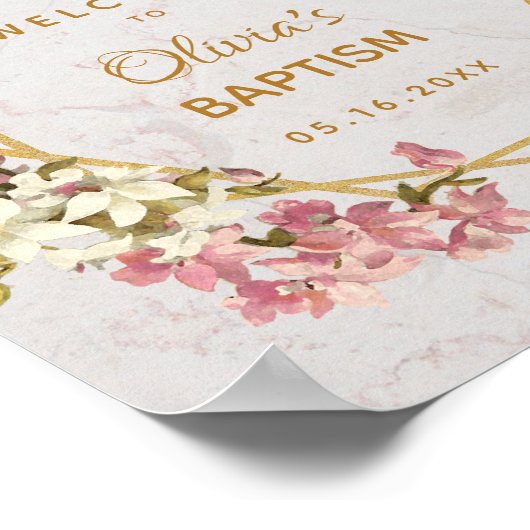 Blumengymnastik Gold Marmororchideen Herzlich will Poster (Ecke)