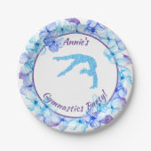 Blumengymnastik Papier Teller (Vorderseite)