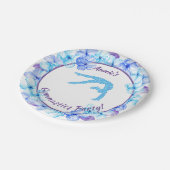 Blumengymnastik Papier Teller (Schrägansicht)