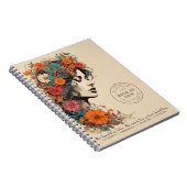 Blumenhaar Beauty Salon Notebook - Business Notizblock (Rechte Seite)
