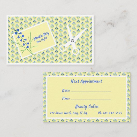 Blumenhaar - Personalausweis Telefonnummerkarte (Vorne/Hinten)