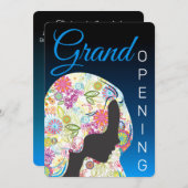 Blumenhaar stylistischer Schönheitssalon mit große Einladung (Vorne/Hinten)