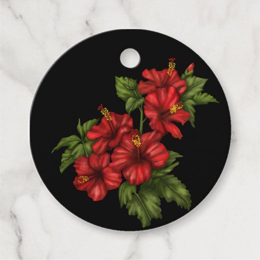 Blumenhafte Gefallen-Tags Geschenkanhänger (Vorderseite)