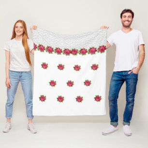 Blumenhahn Fleecedecke