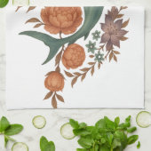 Blumenhaie Harmonie - Natur und Meeresfusion Kunst Geschirrtuch (Gefaltet)