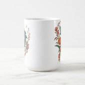Blumenhaie Harmonie - Natur und Meeresfusion Kunst Kaffeetasse (Mittel)