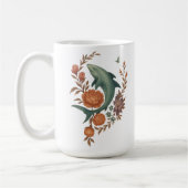 Blumenhaie Harmonie - Natur und Meeresfusion Kunst Kaffeetasse (Links)