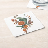 Blumenhaie Harmonie - Natur und Meeresfusion Kunst Rechteckiger Pappuntersetzer (angewinkelt)
