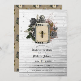 BlumenHalloween Gotischer Junggeselinnen-Abschied  Einladung