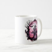 BlumenHalloween Spuk Haus Kaffeetasse (VorderseiteRechts)