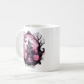 BlumenHalloween Spuk Haus Kaffeetasse (Vorderseite Links)