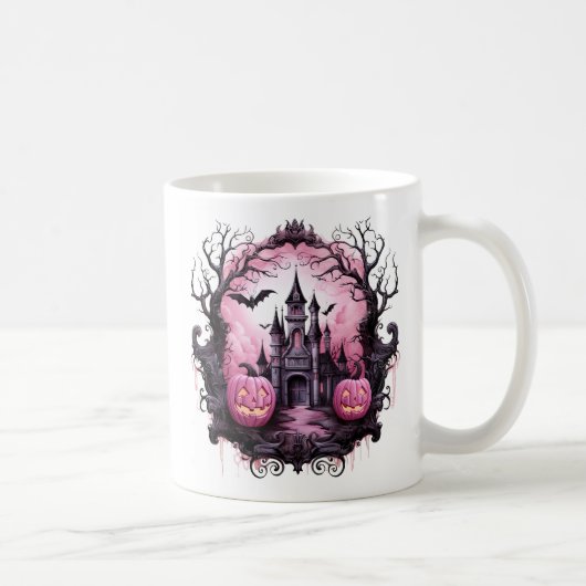 BlumenHalloween Spuk Haus Kaffeetasse (Rechts)