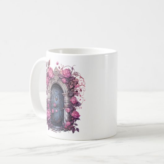 BlumenHalloween Spuk Haus Kaffeetasse (Vorderseite Links)