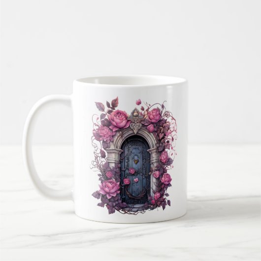 BlumenHalloween Spuk Haus Kaffeetasse (Links)