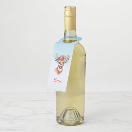 Blumenhändler Flaschenanhänger (Angewinkelt)