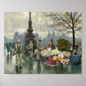 Blumenhändler | Paul Fischer Poster (Vorne)