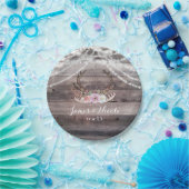 Blumenhändler & Streichlichter Rustikales Party Pappteller (Party)