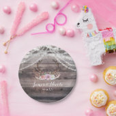 Blumenhändler & Streichlichter Rustikales Party Pappteller (Party)