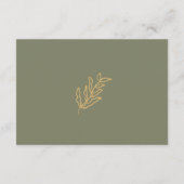 Blumenhandzeichner-Skript-Brautparty Hinweiskarte (Rückseite)