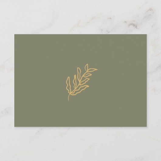 Blumenhandzeichner-Skript-Brautparty Hinweiskarte (Rückseite)