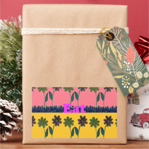 Blumenharmonie, Baby Pink Bliss zauberhafte Farben Rechteckiger Aufkleber