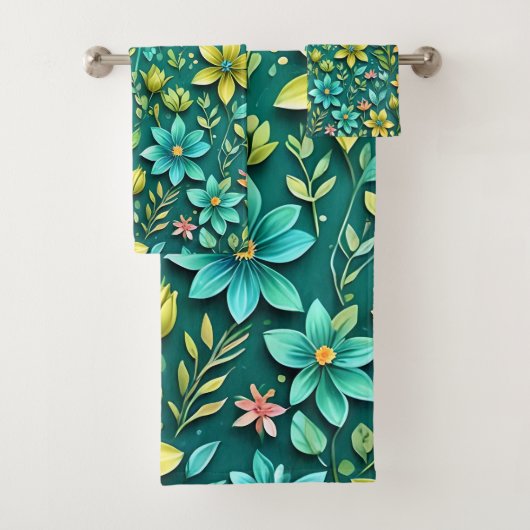 Blumenharmonie Badhandtuch Set (Insitu)
