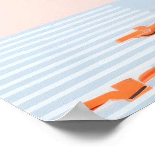 Blumenharmonie: Eine lebendige Vase Poster (Ecke)