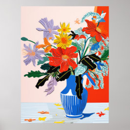 Blumenharmonie: Eine lebendige Vase Poster