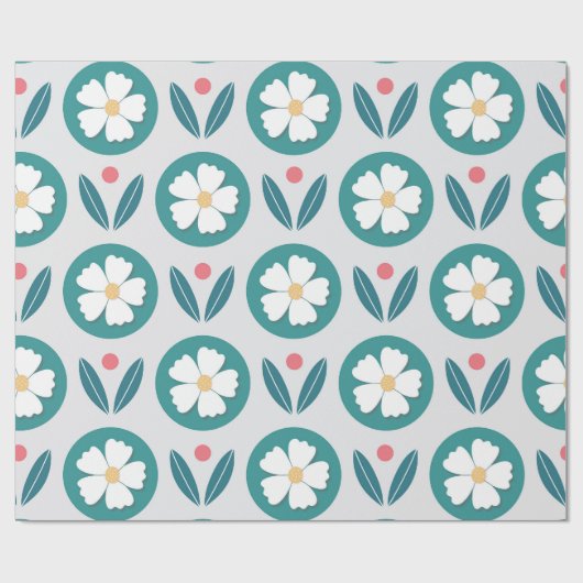 Blumenharmonie Geschenkpapier (Flach)