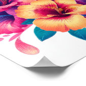 Blumenharmonie: Hummingbird Elegance Poster (Ecke)