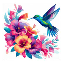 Blumenharmonie: Hummingbird Elegance