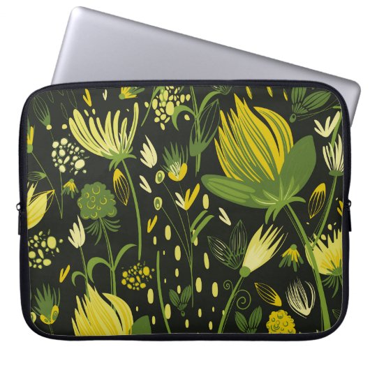 Blumenharmonie in hübscher Bouquet. Laptopschutzhülle (Vorderseite)