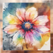 Blumenharmonie in Pastellfarben Fensteraufkleber (Blatt 2)