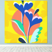 Blumenharmonie Leinwanddruck (Insitu (Holzboden))