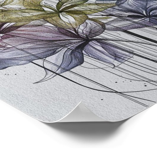 Blumenharmonie Poster (Ecke)