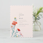 Blumenharmonie Save The Date (Stehend Vorderseite)