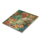 Blumenharmonie und Fruchtbarer Splendor Botanische Fliese (Seite)