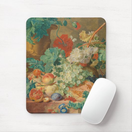 Blumenharmonie und Fruchtbarer Splendor Botanische Mousepad (Mit Mouse)