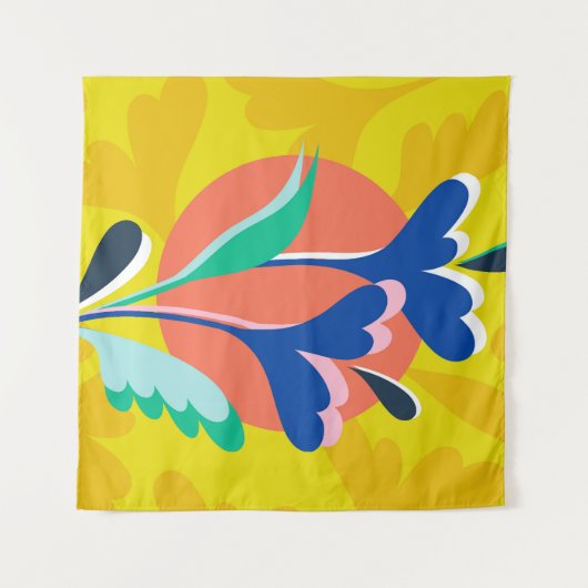 Blumenharmonie Wandteppich (Vorderseite (Horizontal))