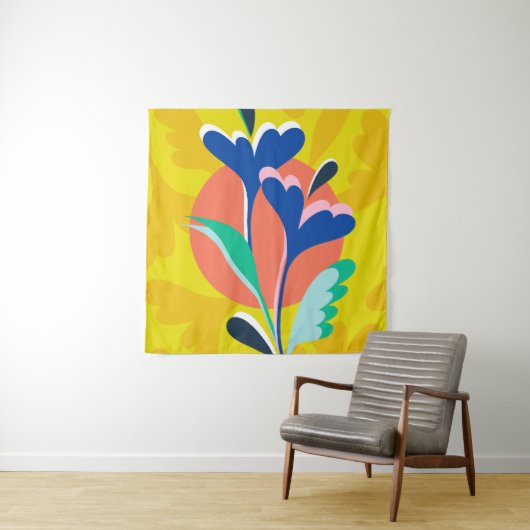 Blumenharmonie Wandteppich (Beispiel)