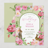 Blumenhäschen save the date (Vorne/Hinten)